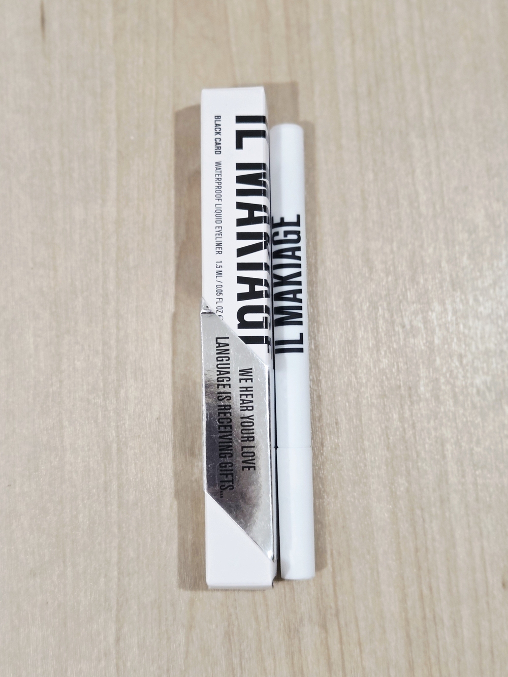 IL MAKIAGE Black Waterproof Liquid Eyeliner - Black Card